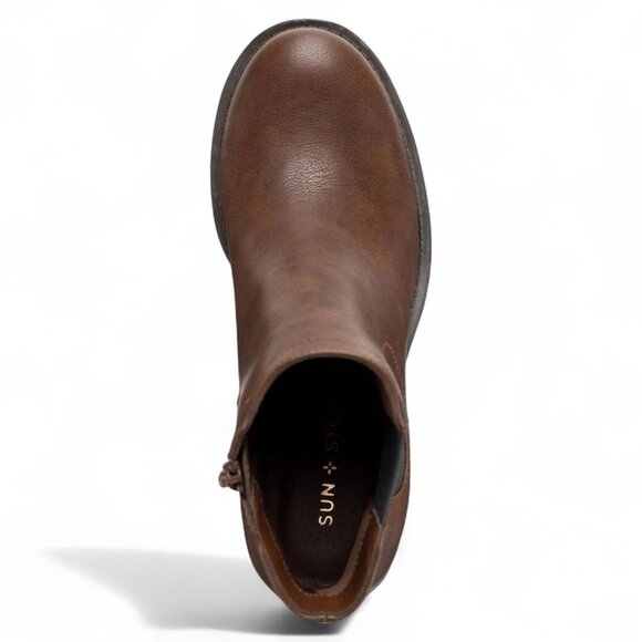 Womens Sun + Stone Faux Suede Cold Weather Heels - Picture 3 of 4